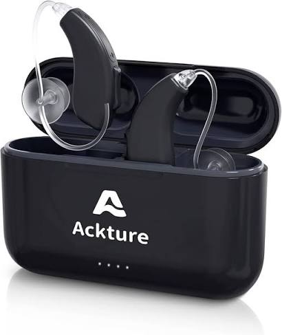 Rechargeable hearing aid with charging case